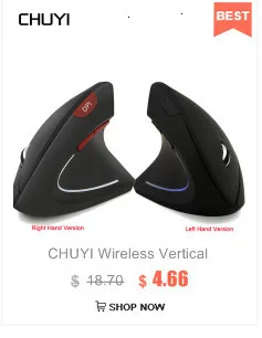 CHUYI Беспроводная Bluetooth мышь эргономичная Вертикальная компьютерная Mice1600DPI оптическая Mause 5D игровая здоровая мышь для ноутбука PC Gamer