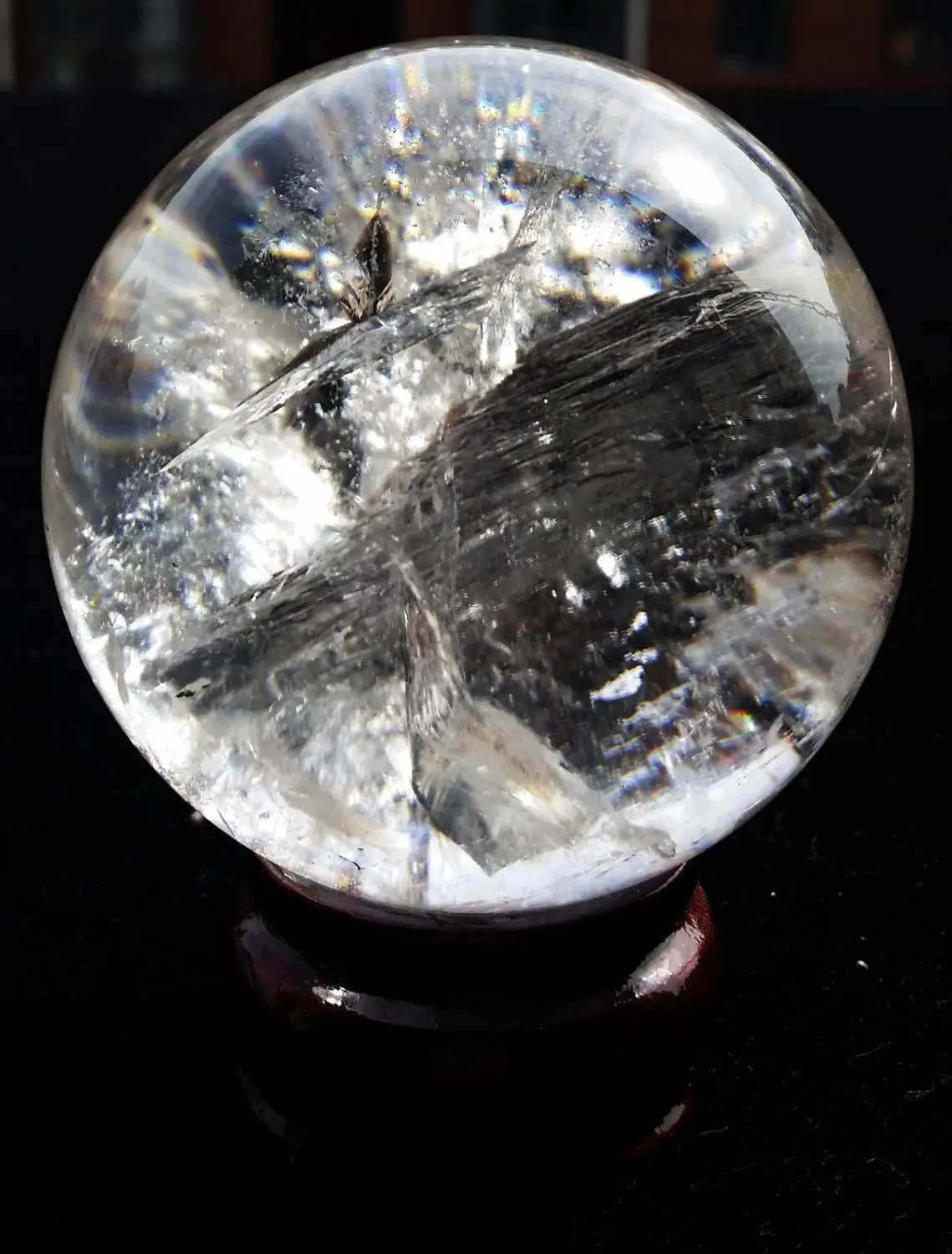 Радуга! 432 68 натуральный кристалл кварца прозрачный кварцевый шар healin C1 | Дом и сад