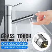 1pcs mrosaa brass one touch control faucet aerator water saving tap aerator valve male thread 23 6mm bubbler purifier stop water