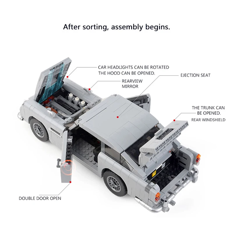 

21046 Super Car Model Compatible Creator Expert 10262 Buidling Blocks Bricks Educational Toys Birthday Gifts