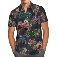 hawaii shirt hawaiian beach summer flowers car printed 3d mens shirt harajuku tee hip hop shirts 12