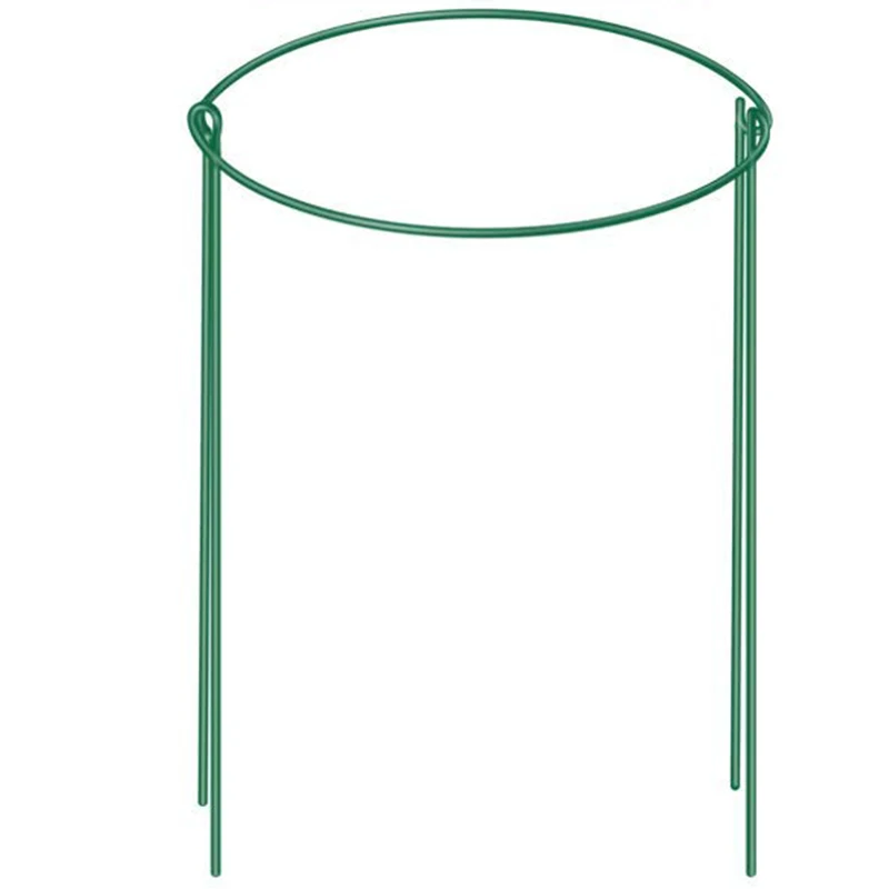 

Garden Support Stake, 2-Pack Half Round Metal Garden Plant Supports, Garden Plant Support Ring, Border Support, Plant Support Ri