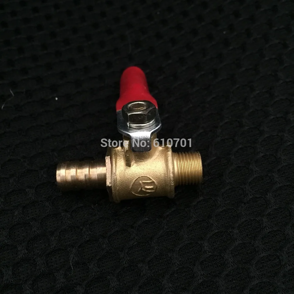 8 мм шлангов х 1/8 &quotBSPT наружное соединение воздушный латунный шаровой клапан