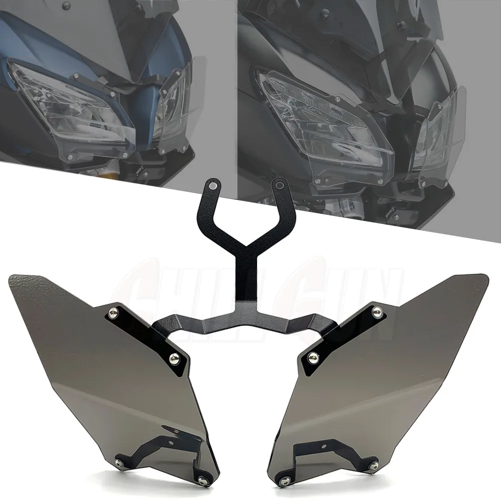 Защитная накладка на фару Headlight Protector Screen Protective Cover Headlamp Shield For YAMAHA MT-09 TRACER MT09 GT 2018 2019 2020 Tracer900.