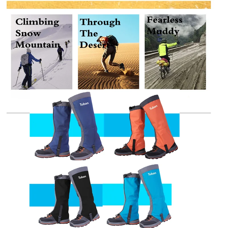 

Водонепроницаемые чехлы для обуви, уличные гетры для снега, защита для ног, для пеших прогулок, скалолазания, кемпинга, лыж, путешествий