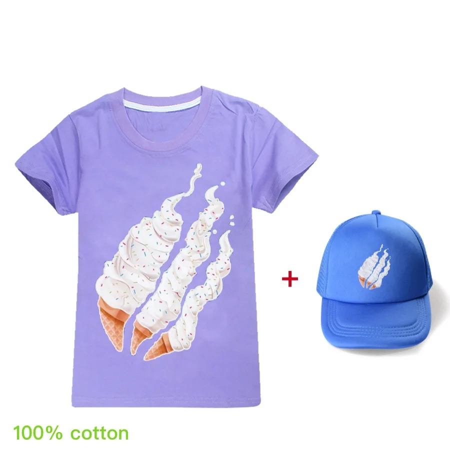 

2021Kids PRESTONPLAYZS Child for Hooded Top Tees summer Kids 3D Print Casual Tshirt Boys girl Game Sport Cotton T-Shirt Clothing
