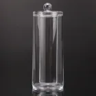 Круглый цилиндрический диспенсер для ватных дисков, акриловый бокс для хранения косметики и хлопка, прозрачная пластиковая бутылка для хранения