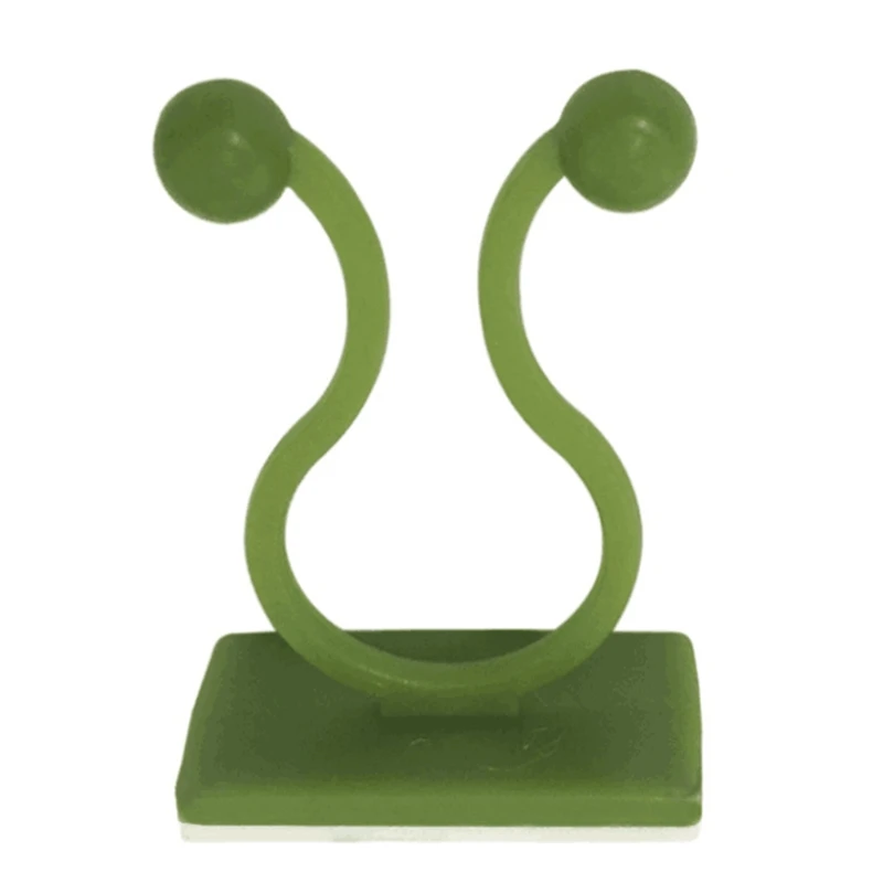 

HX5F 100pcs Plant Climbing Wall Fixture Clips Invisible Vines Self Adhesive Sticky Hook Fixer Support Holder