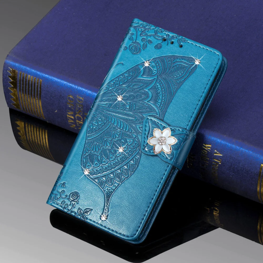 Кожаный чехол книжка с бабочкой для LG Velvet Q60 Q7 G7 G8 ThinQ stylo 6 5 4 K40 K40s K50 K50s K30