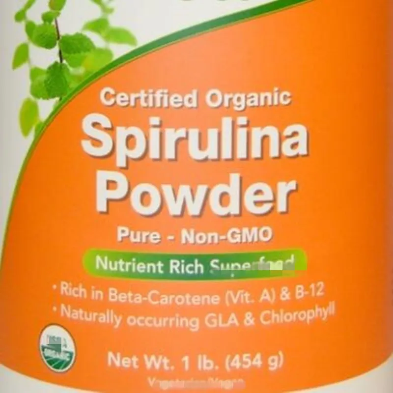 

Сертифицированный органический порошок Спирулина, 1 фунт (454 г)