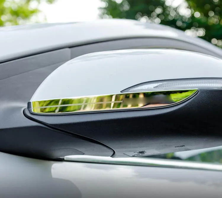 Аксессуары нержавеющая сторона заднего вида крыла зеркала отделка наклейки для