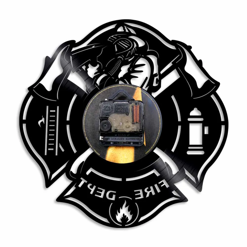 Супер классные пожарные декоративные виниловые Часы настенные Арт пожарный