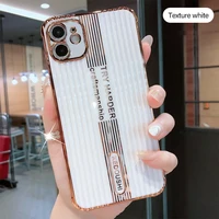luxury cute plating trunk silicone phone case for iphone 13 12 11 pro xs max xr x 8 7 6 plus ultra thin camera protection cover