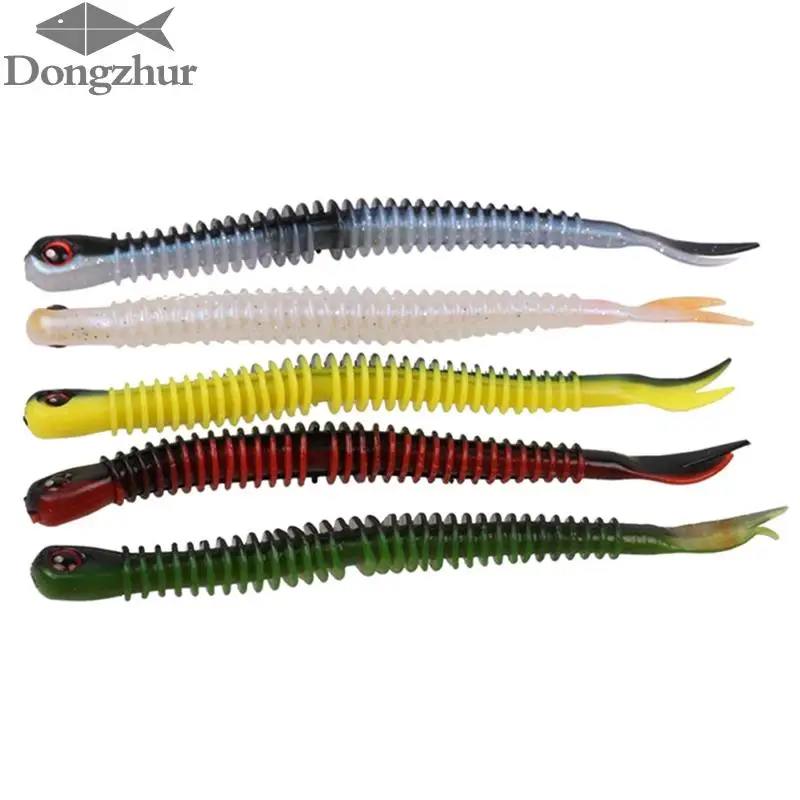 5 шт. 12 см мягкие резиновые рыболовная приманка джиг мягкий воблер червяк для