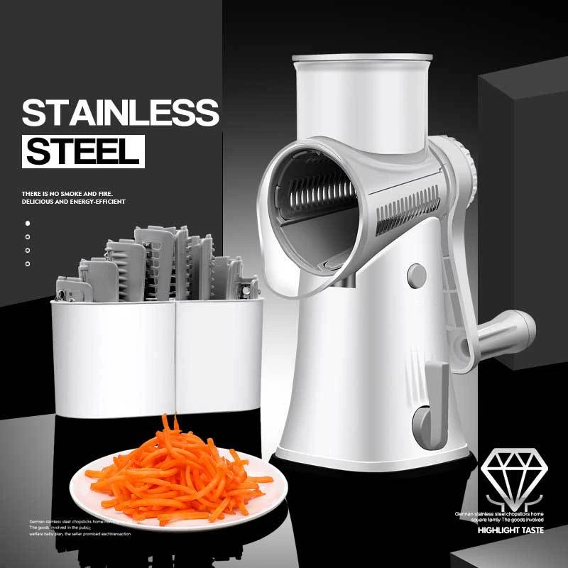vegetable slicer manual kitchen accessories grater vegetable chopper 5 in 1 cutter potato spiralizer home gadget tool 5 blades free global shipping