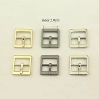 5pcs 20mm rectangle metal pin roller buckle bags shoes belt slider buckles diy leather craft adjust clasp hardware accessories