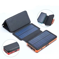 outdoor waterproof solar power bank 1000020000 ma mobile phone portable solar charging treasure magnetic detachable solar panel