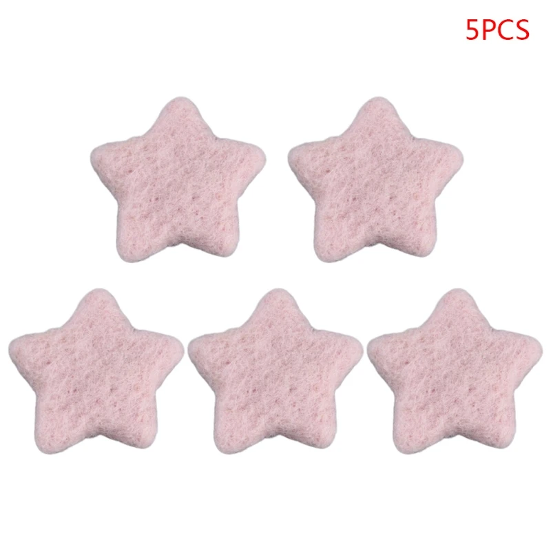 

5Pcs Baby Wool Felt Stars Decorations Infant Photo Shooting Accessories Newborn Photography Props C5AF