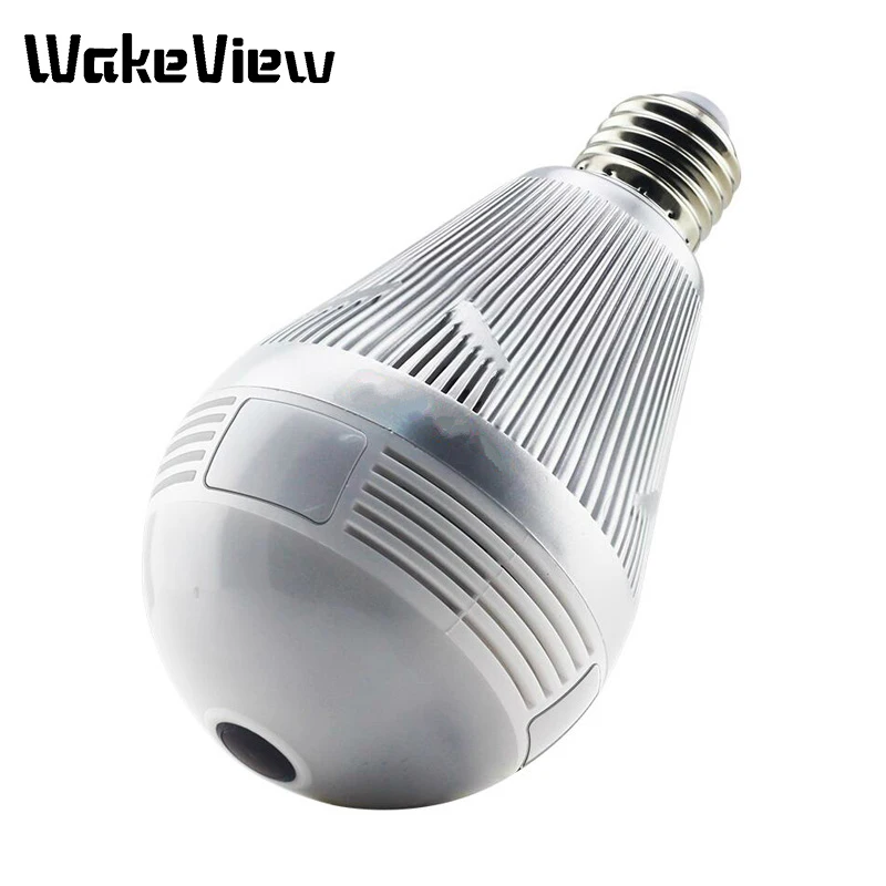 WakeView 360 градусов 1,3 м 2MP 3MP Беспроводная панорамная Домашняя безопасность WiFi CCTV рыбий глаз лампа ip-камера в форме лампы двухстороннее аудио
