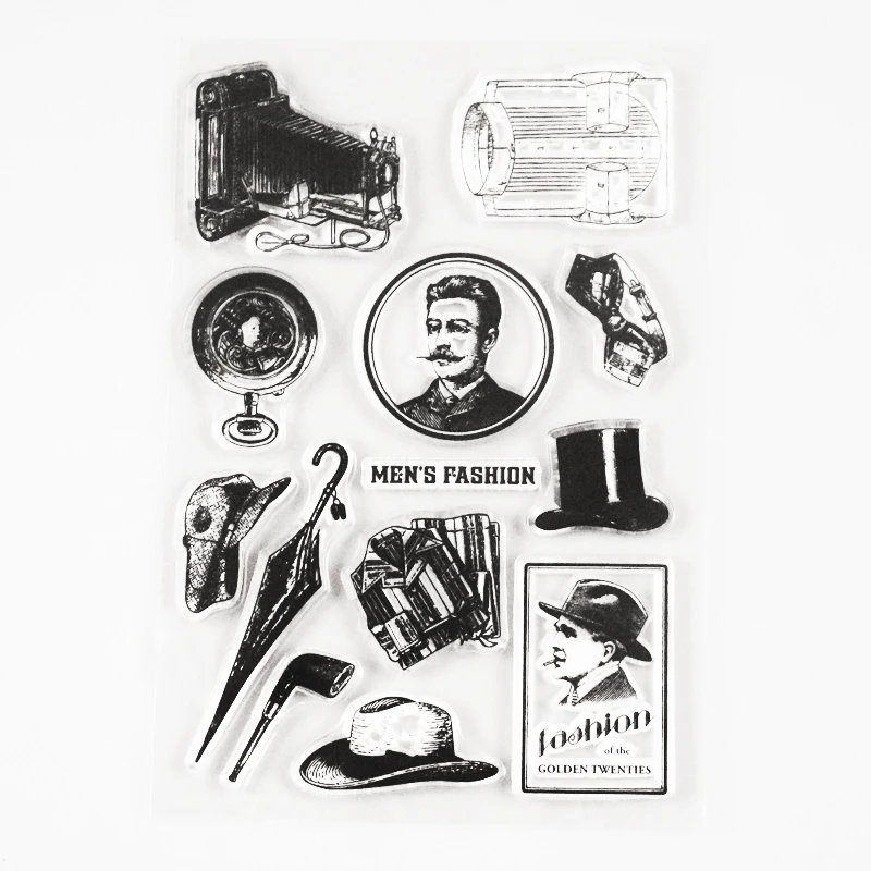 Мужские модные прозрачные штампы DIY скрапбук альбом журнал украшения | Дом и сад