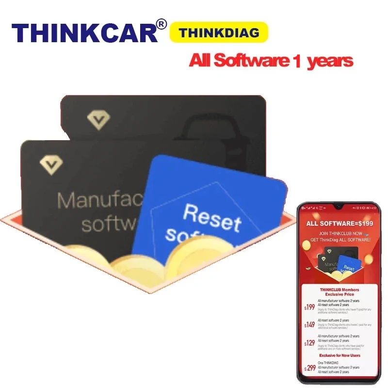 

Полная программная карта Thinkdiag для 1 года сброса программного обеспечения Активация всех программного обеспечения PK diagzone старая версия ...