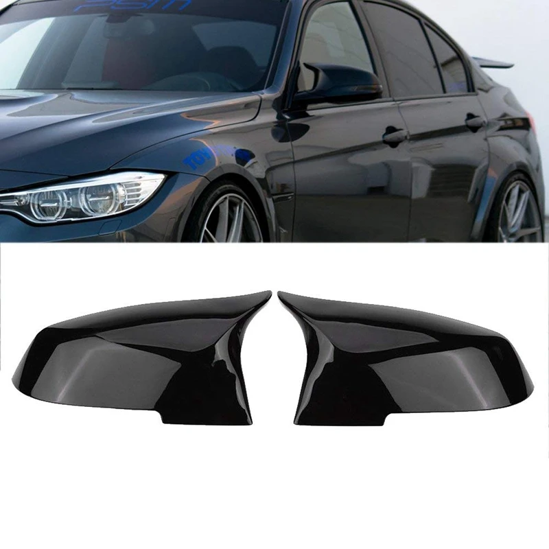 Для Bmw F20 F21 F87 M2 F23 F30 F36 X1 E84 глянцевый черный боковое зеркало крышка заднего вида-M4