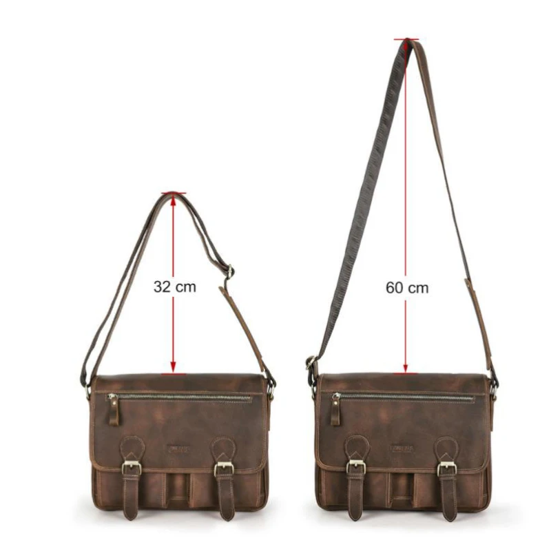 

Hot Crazy Horse Genuine Leather Briefcases for Document Totes Messenger Bag Men Shoulder Bags Business Men Briefcase Laptop bag