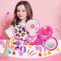 girls make up set toys beauty makeup tools children pretend play toys safe non toxic dressing cosmetic nail polish toys gifts