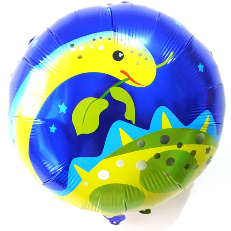 50pc dinosaur 50 шт. воздушный шар с динозавром 18 дюймов круглый динозавр гелиевые шары для детей вечерние поставки - Цвет: 50pc dinosaur