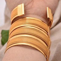 4pcslot gold color bangles for women dubai bride wedding cuff bracelet africa bangles jewelry gold charm bracelet party gifts