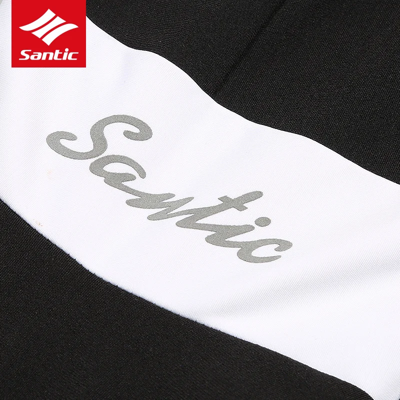 Santic женские штаны для велоспорта Зимние флисовые термоветрозащитные