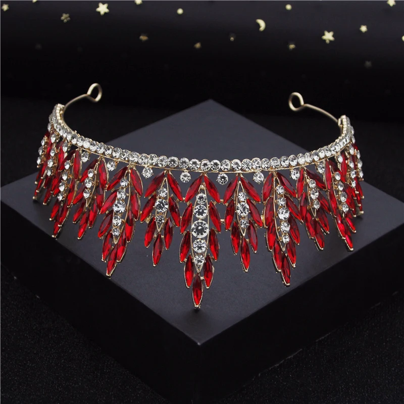 Тиары и короны для невесты Royal Queen свадебные украшения волос с - Цена: 998.66