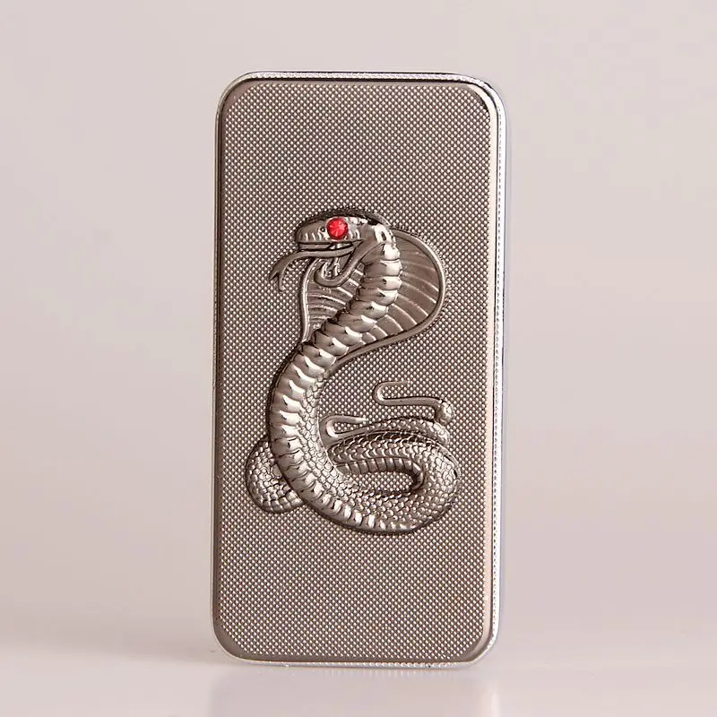 

Vintage Retro Style Cobra Sliding Down Ignition Metal Windproof Lighter Smoking Accessories for Weed Gadgets for Men Gift