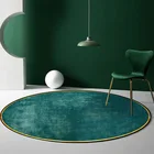 Современный скандинавский простой светильник, роскошная изумрудно-зеленая ретро гостиная спальня подвесная корзинка на стул, Круглый напольный коврик