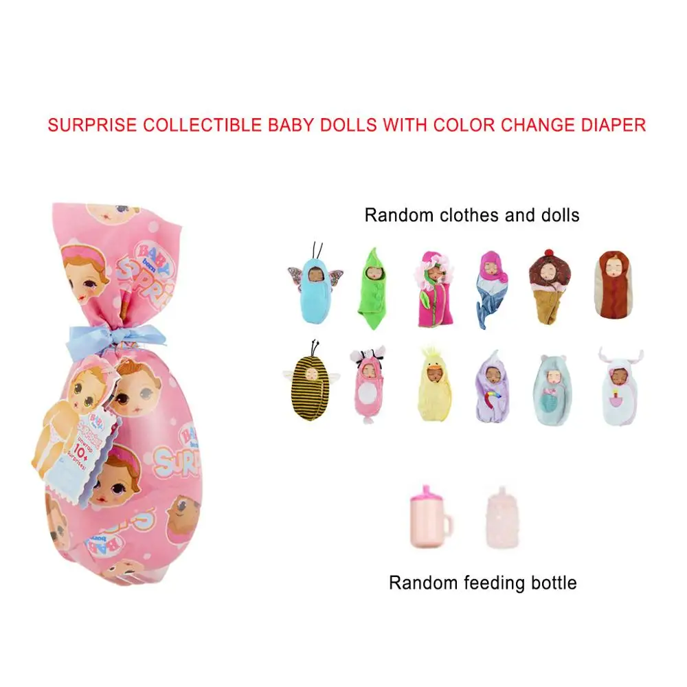 Горячие Новорожденные куклы сюрприз Игрушки для девочек разворачивать пучок с