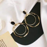 round and high sense earrings 2020 new fashion european and american round face earrings temperament