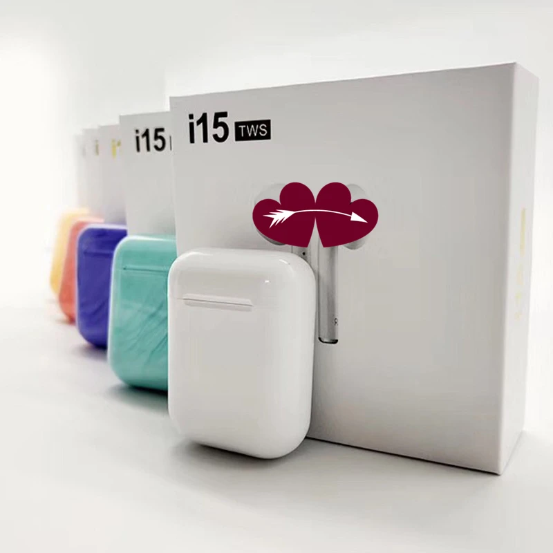 Bluetooth наушники i15 вкладыши TWS с беспроводными наушниками смартфон громкой связи