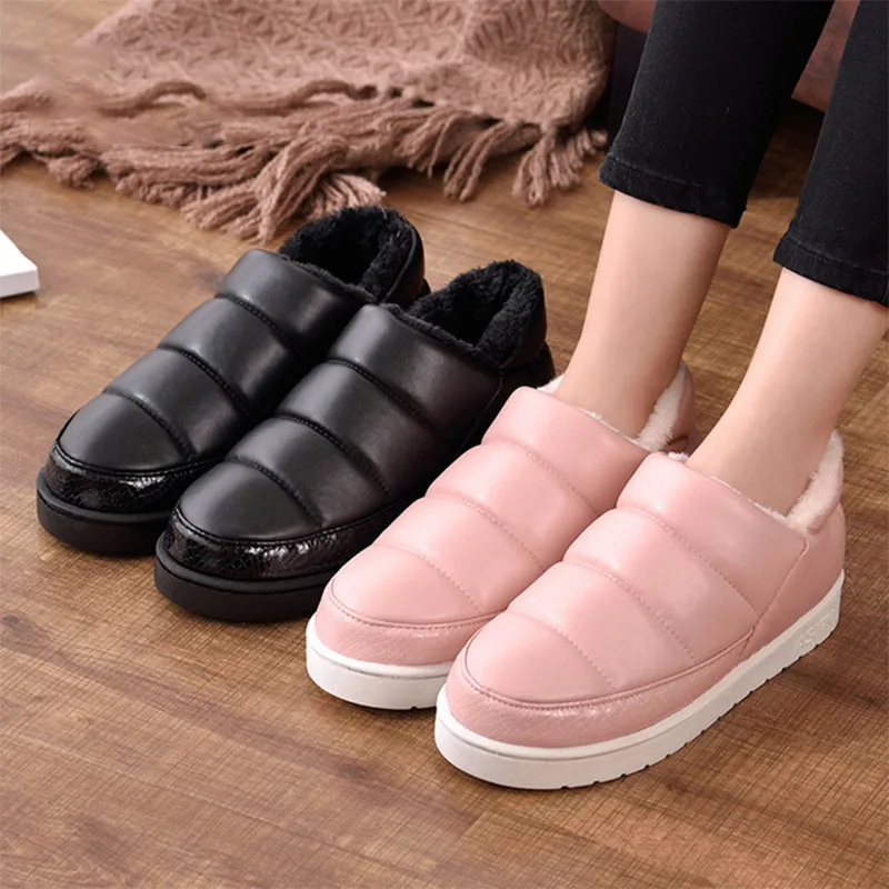

Women's Winter Snow Boots Women Flat Platform Waterproof Boots Woman Warm Thick Plush Ankle Boot Women Casual Comfy Shoes 2020