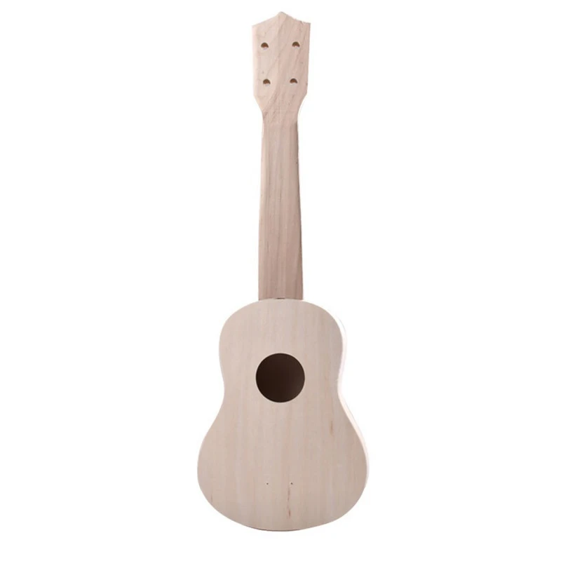 

21 Inch DIY Ukulele Kit,Make Your Own Ukulele DIY Kit,4 Strings Hawaiian Guitar For Handwork Painting