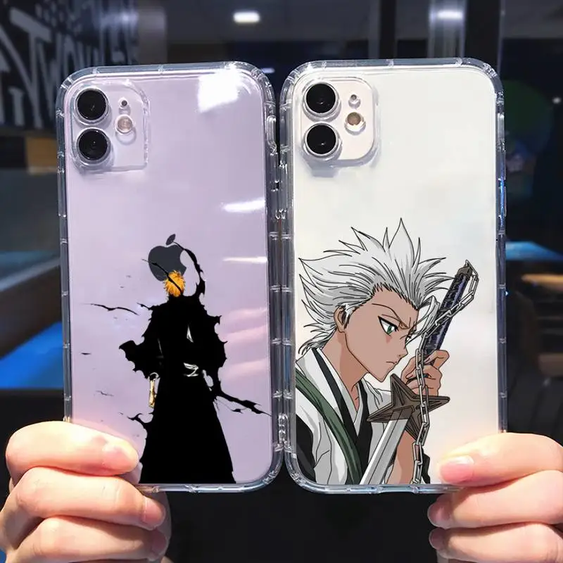 

Anime Bleach Phone Case Transparent soft For iphone 5 5s 5c se 6 6s 7 8 11 12 plus mini x xs xr pro max
