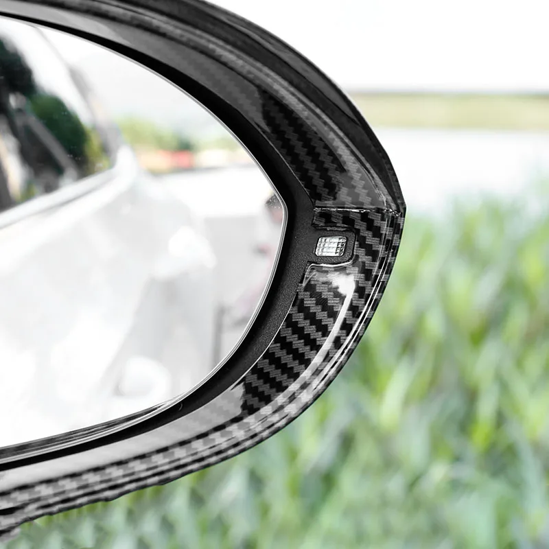 

2 pcs carbon fiber Car Rear View Side Mirror Rain Board Sun Visor Shade Shield Protector For Volkswagen CC MagotanB8 Car Styling