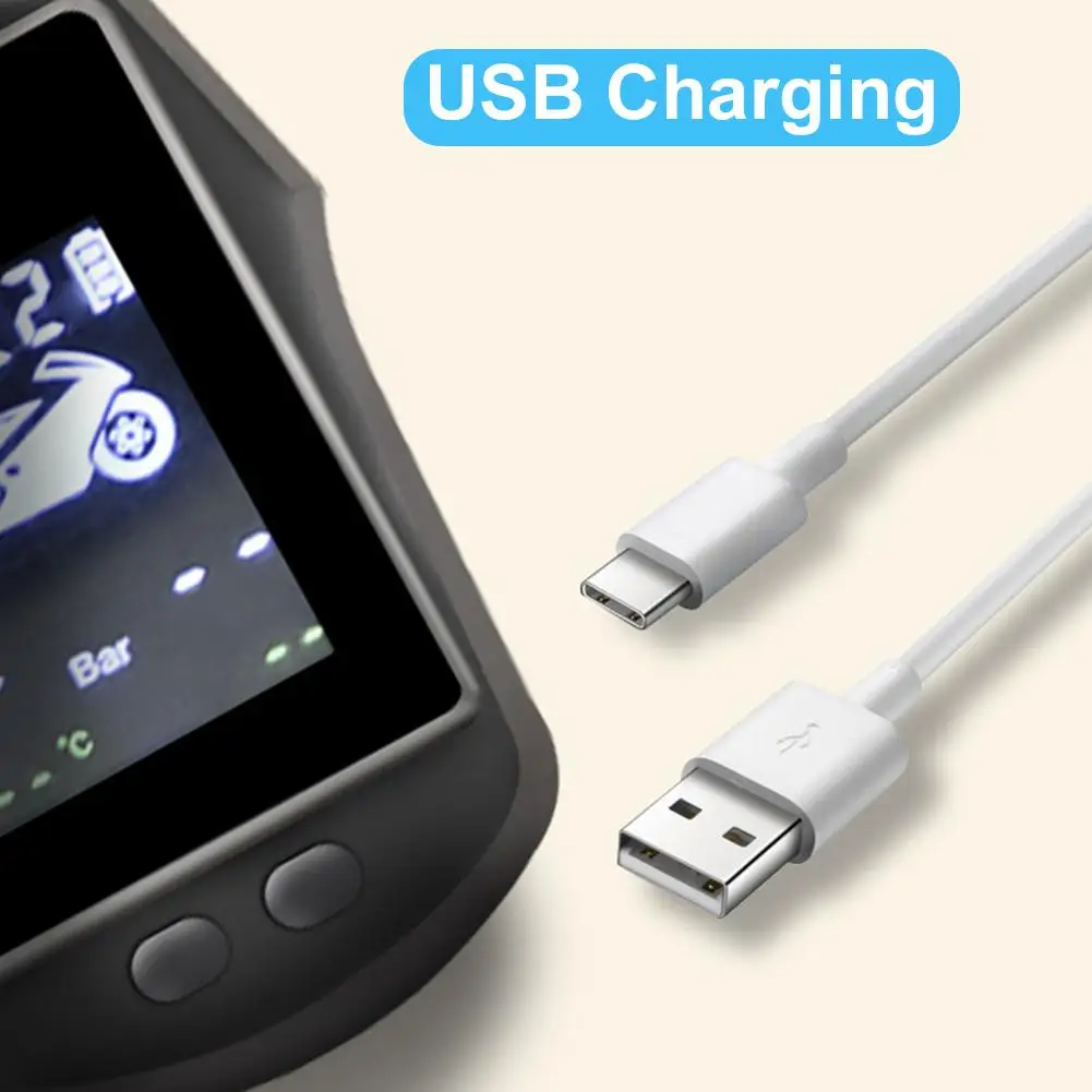 Мотоцикл TPMS Беспроводная система мониторинга температуры в шинах с ЖК-дисплеем 2