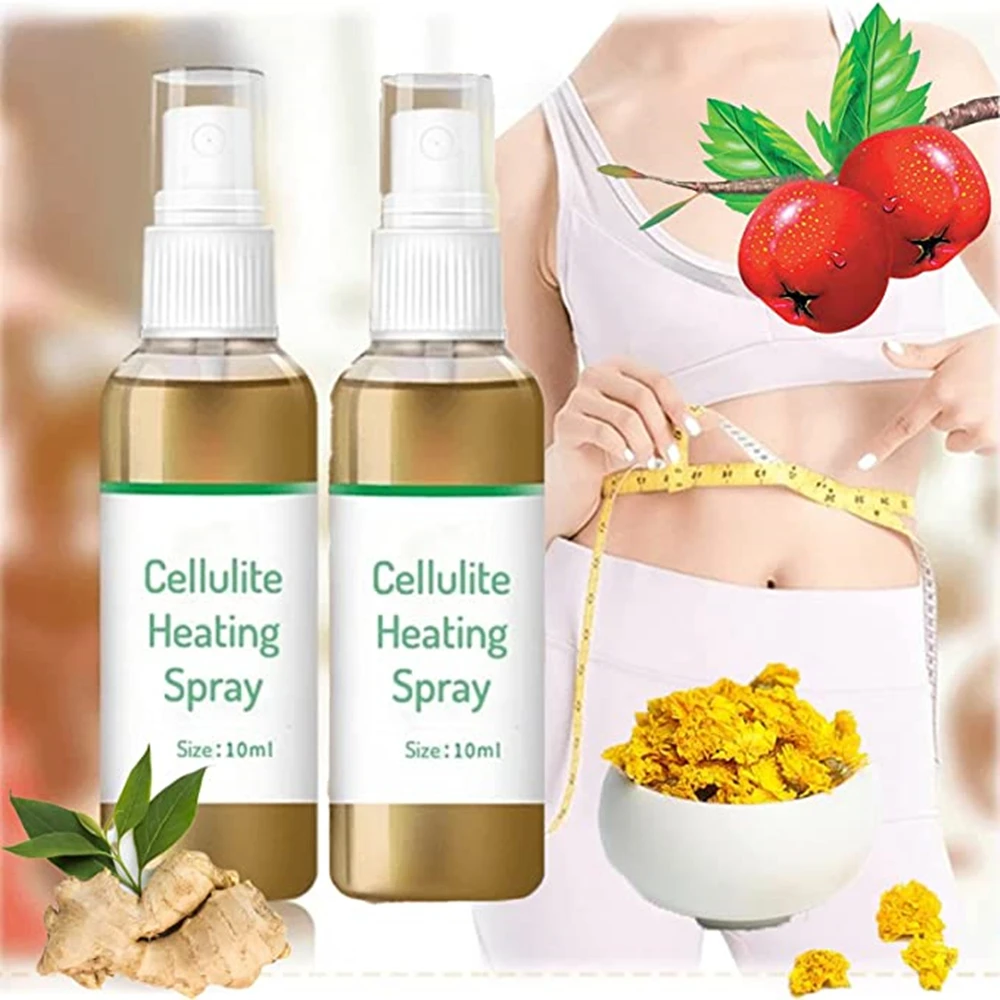 

Cellulite Heating Spray, Weight Loss Fast Fat Burner Slimming Spray, Slimming Spray For Quick Absorption and Penetration