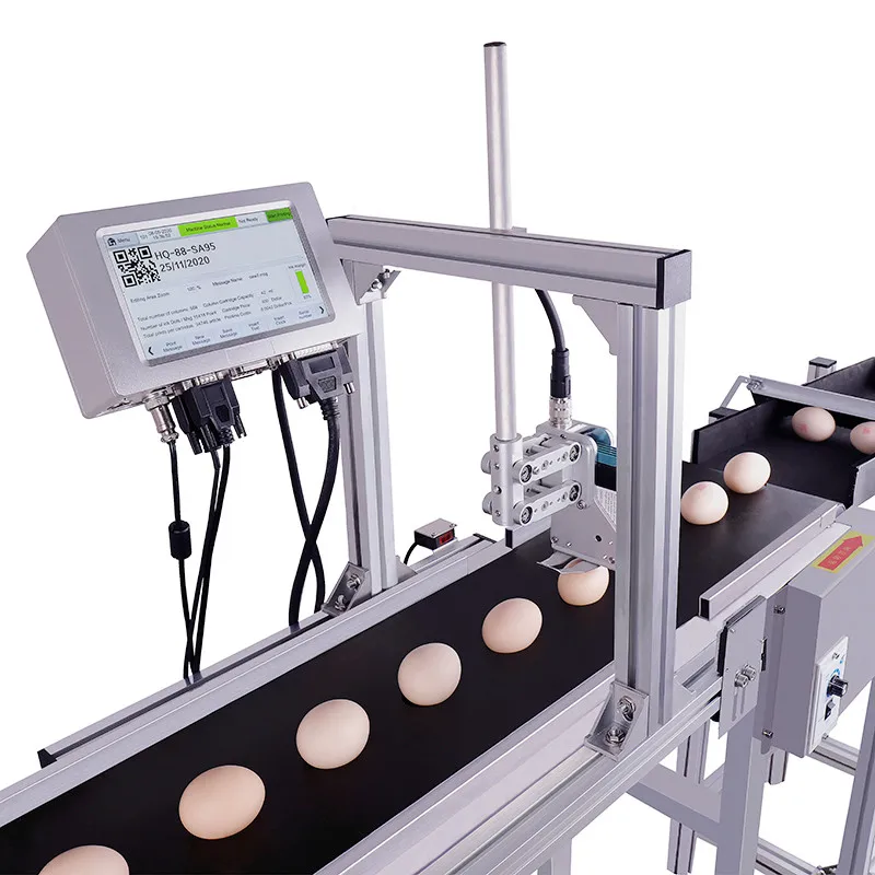 Струйная печать QR-код яйцо утка номер партии Дата логотип истечения срока