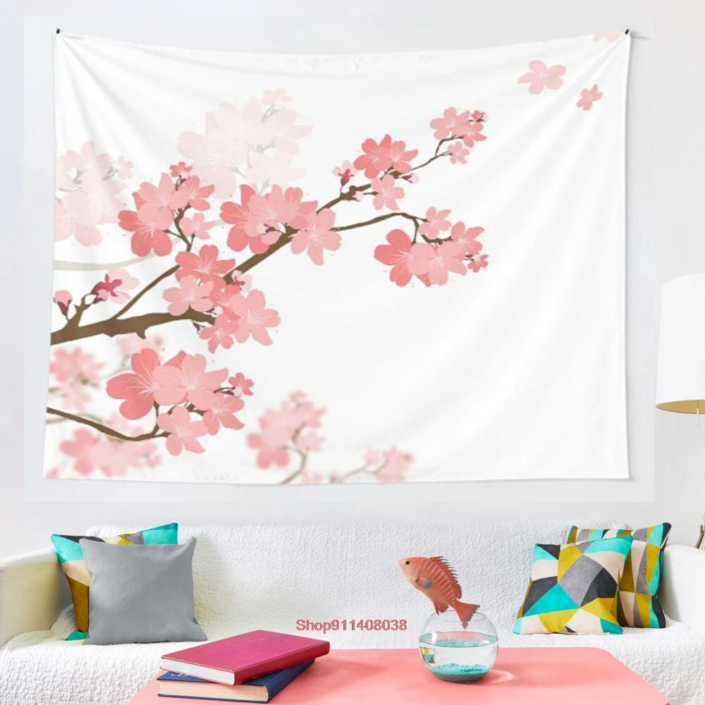 

Cherry tapestry Coverlet Curtain Blanket Bedding Sheet Towel Throw Window Curtain Tapestries