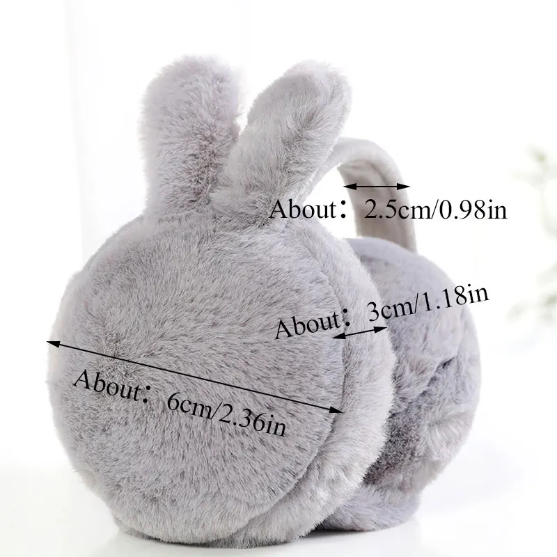 Новинка 2019 милые зимние наушники в виде кролика для девочек и мальчиков теплые