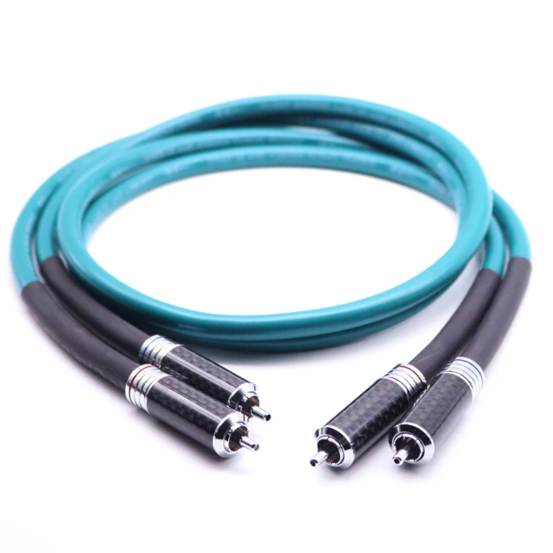 Hi Fi RCA разъем из углеродного волокна крестообразный Интерконнектор аудио кабель