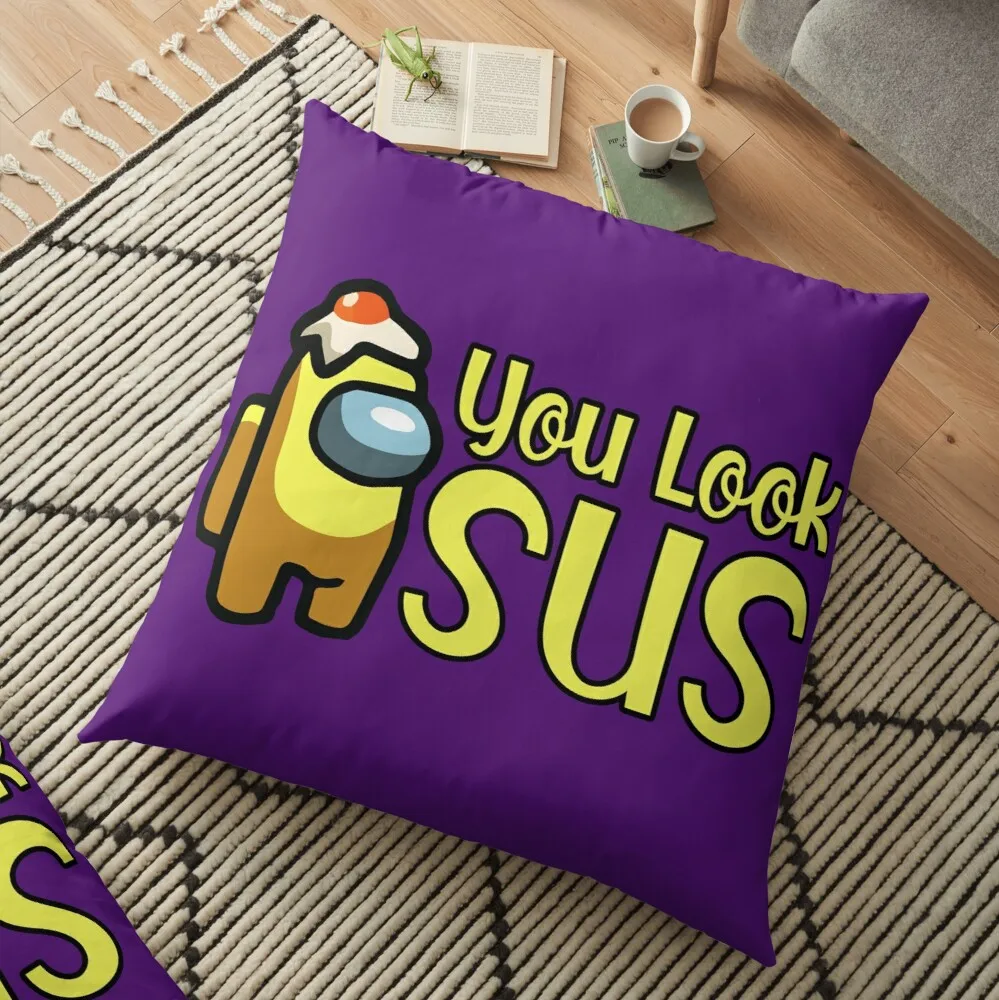 

Who is Impostor Printed Among Us Fashion Cushion Cover 45x45cm throw Pillow Case Cushion cover pillow Decorative for home
