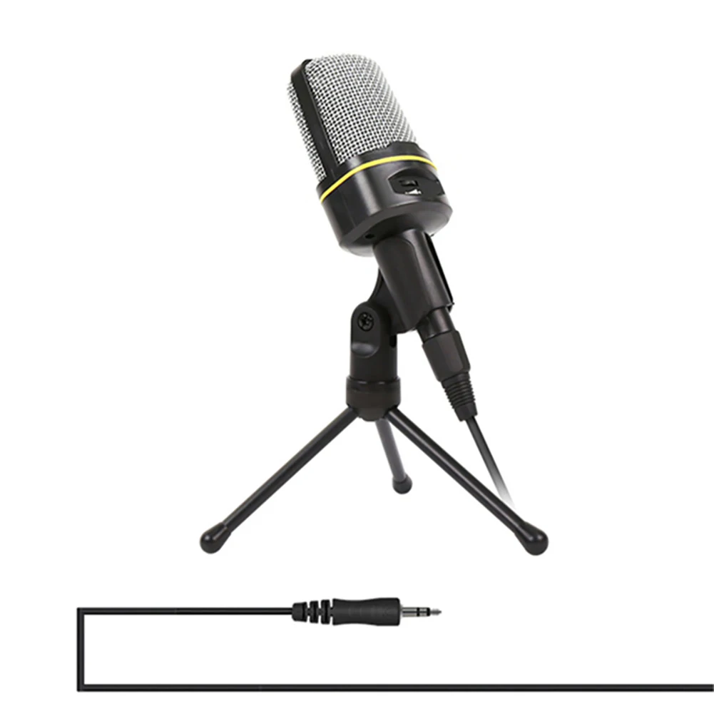 

PC Microphone 3.5 mm Jack Microphone with Tripod Stand Recording Microphone for PC/iPhone/Singing/Gaming