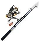 Уличная портативная карманная телескопическая мини-удочка для реки и озера с катушкой и складной ручкой 1000-3000Sereis